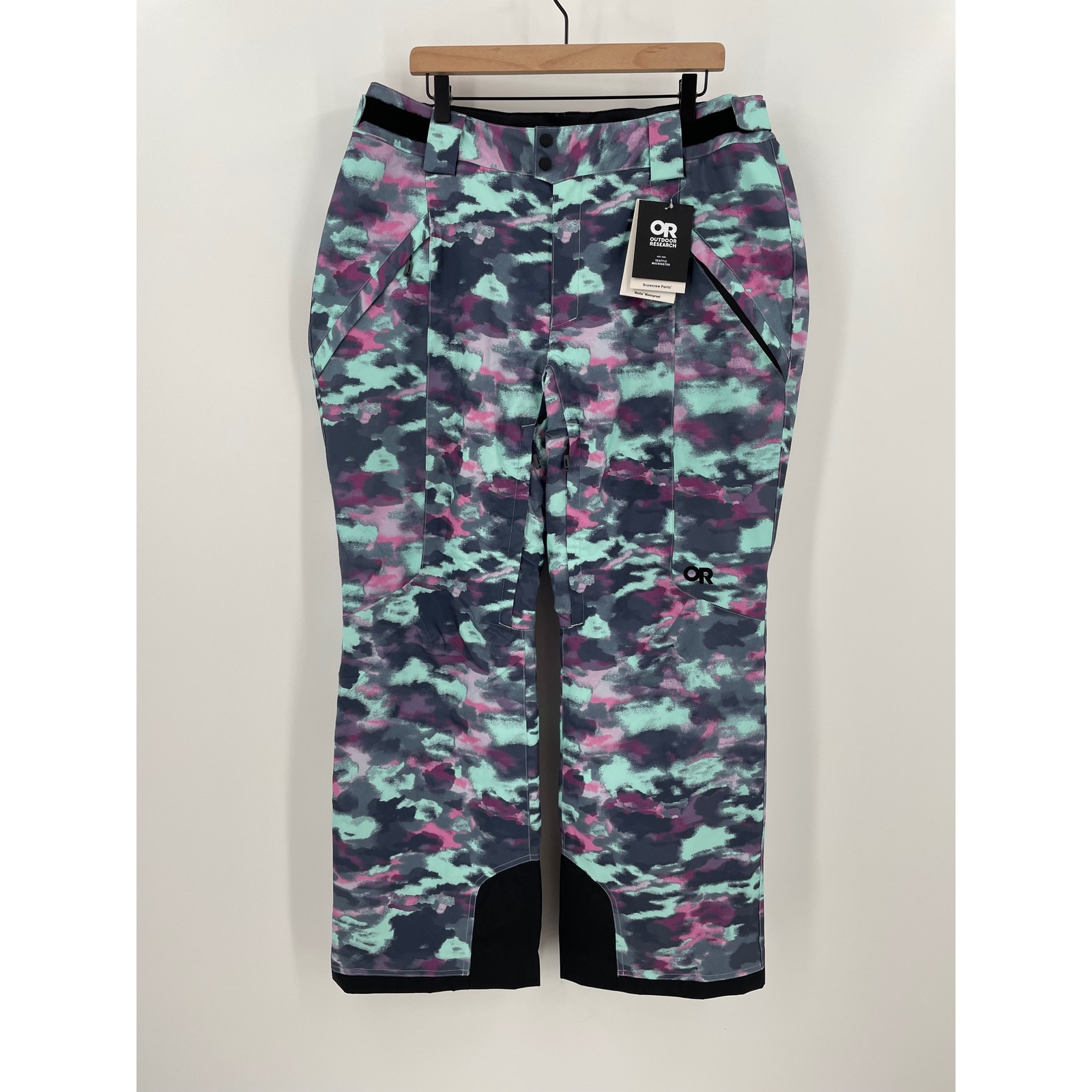 Outdoor Research Snowcrew Insulated Ski Pants Calcite Camo Nwt Size Xl Snowboard